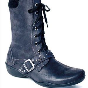 TAOS CADETTE GRAY BLACK MOTO BOOT 7